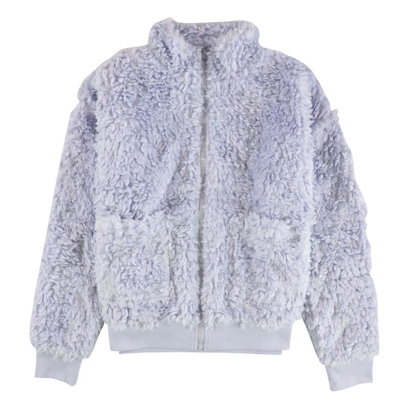 P.J. Salvage Womens Sherpa Fleece Bomber Jacket, Blue, Nwt